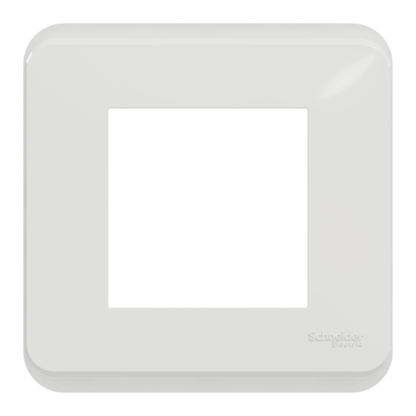 Schneider unica2 pro - plaque de finition - blanc antimicrobien - 1 poste