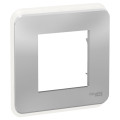 Schneider unica2 pro - plaque de finition - alu - 1 poste