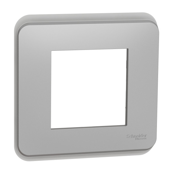 Schneider unica2 pro - plaque de finition - alu - 1 poste