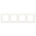 Schneider unica2 pro - plaque de finition - blanc - 4 postes