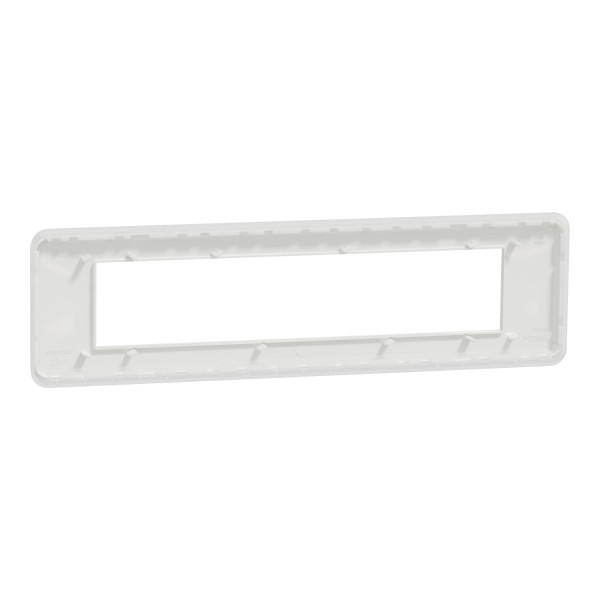Plaque de Finition Unica Pro Schneider Blanche – 10 Modules