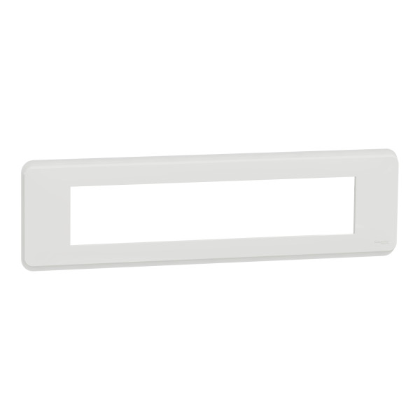 Plaque de Finition Unica Pro Schneider Blanche – 10 Modules