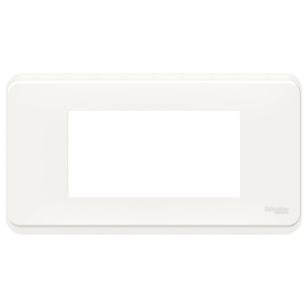 Schneider unica2 pro - plaque de finition - blanc antimicrobien - 4 modules