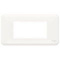 Schneider unica2 pro - plaque de finition - blanc antimicrobien - 4 modules