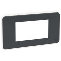 Schneider unica2 pro - plaque de finition - anthracite - 4 modules