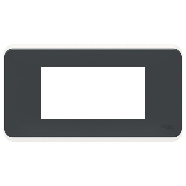 Schneider unica2 pro - plaque de finition - anthracite - 4 modules