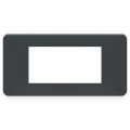 Schneider unica2 pro - plaque de finition - anthracite - 4 modules