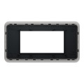 Schneider unica2 pro - plaque de finition - anthracite - 4 modules