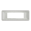 Schneider unica2 pro - plaque de finition - blanc - 6 modules