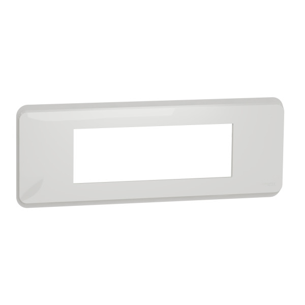 Schneider unica2 pro - plaque de finition - blanc - 6 modules
