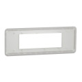 Schneider unica2 pro - plaque de finition - blanc - 6 modules