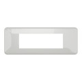 Schneider unica2 pro - plaque de finition - blanc - 6 modules