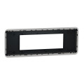 Schneider unica2 pro - plaque de finition - anthracite - 6 modules