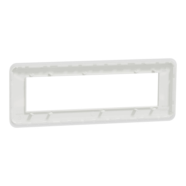 Schneider unica2 pro - plaque de finition - blanc - 8 modules