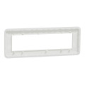 Schneider unica2 pro - plaque de finition - blanc - 8 modules