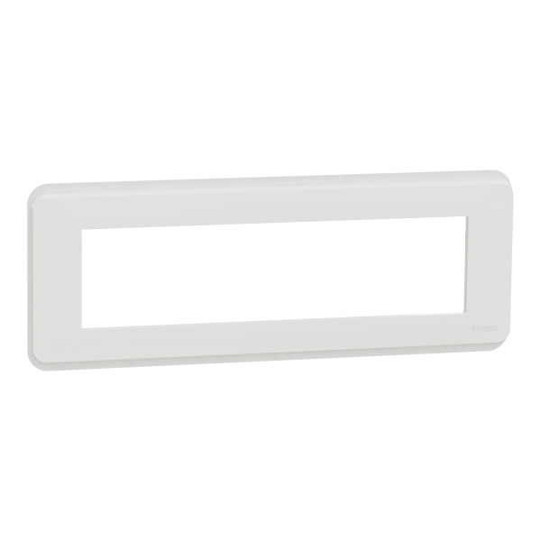 Schneider unica2 pro - plaque de finition - blanc - 8 modules