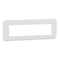 Schneider unica2 pro - plaque de finition - blanc - 8 modules