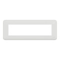 Schneider unica2 pro - plaque de finition - blanc - 8 modules