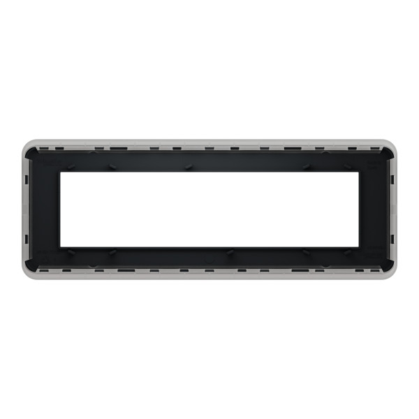 Schneider unica2 pro - plaque de finition - anthracite - 8 modules