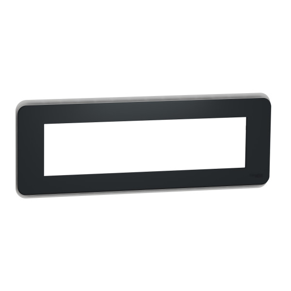 Schneider unica2 pro - plaque de finition - anthracite - 8 modules