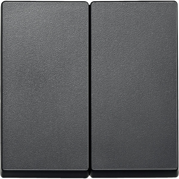 Enjoliveur M-Plan pour interrupteur double allumage, anthracite