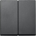 Enjoliveur M-Plan pour interrupteur double allumage, anthracite