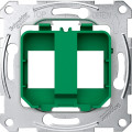 D-life - prise support double rj45 compatible conn keystone - vert - méca seul