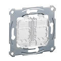 D-life - prise support double rj45 compatible conn keystone - transp - méca seul