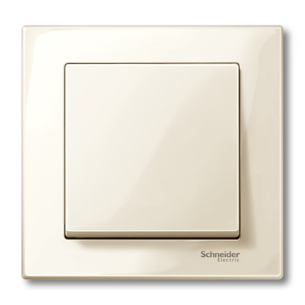 Plaque de Finition Sable Brillant 1 Poste Merten M-Plan Schneider Electric