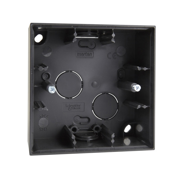 M-plan - boîte saillie pour m-plan verre et métal - 1 poste - anthracite