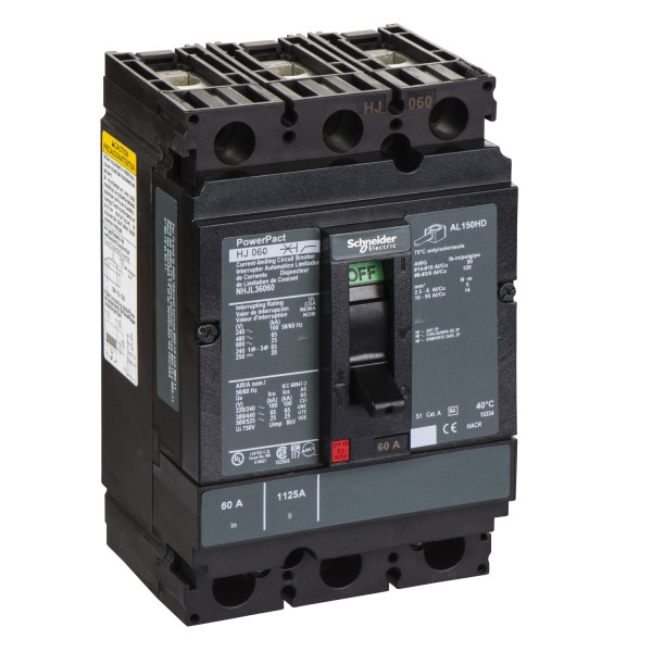 Powerpact H - Disjoncteur 150a - Avec Bornes - 65ka - Tmd - 60a - 3p 3d
