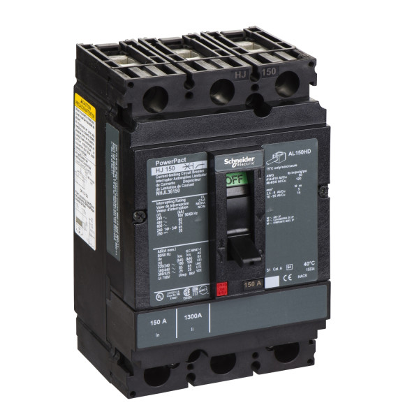 Powerpact H - Disjoncteur 150a - Avec Bornes - 65ka - Tmd - 150a - 3p 3d
