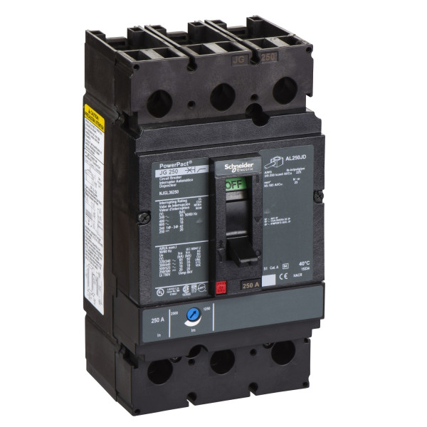 Powerpact J - Disjoncteur 250a - Avec Bornes - 35ka - Tmd - 250 A - 3p 3d