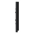 Unica Pure - plaque de finition - Gomme noire liseré Anthracite - 1 poste