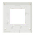 Unica Pure - plaque de finition - Bois nordique liseré Blanc - 1 poste