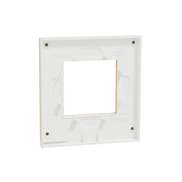 Unica Pure - plaque de finition - Bois nordique liseré Blanc - 1 poste