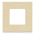 Unica Pure - plaque de finition - Bois nordique liseré Blanc - 1 poste