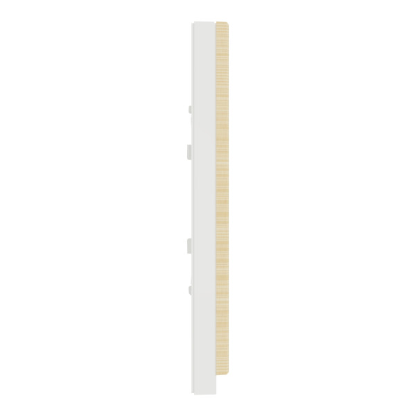 Unica Pure - plaque de finition - Bois nordique liseré Blanc - 1 poste