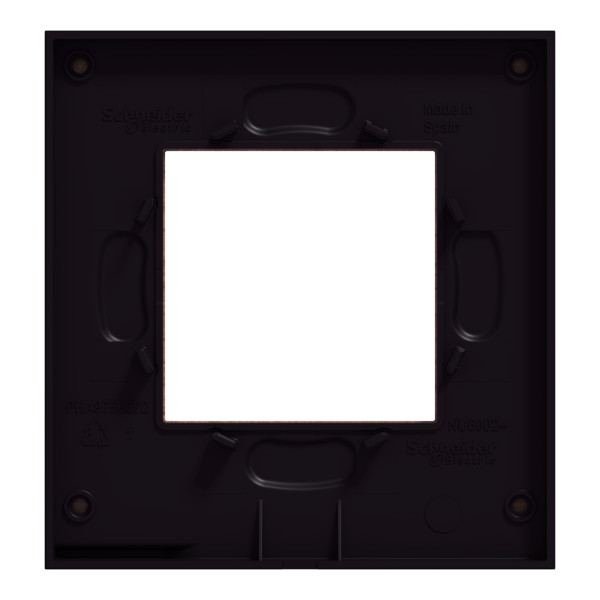 Plaque de Finition Unica Pure Schneider Chêne Liseré Anthracite – 1 Poste