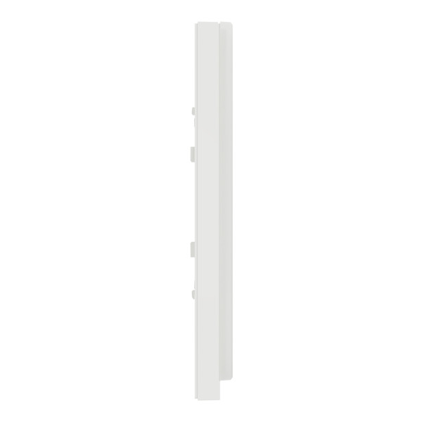 Unica Pure - plaque de finition - Givre blanc liseré Blanc - 1 poste