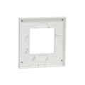 Unica Pure - plaque de finition - Translucide liseré Blanc - 1 poste
