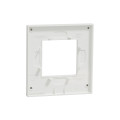 Unica Pure - plaque de finition - Translucide liseré Blanc - 1 poste