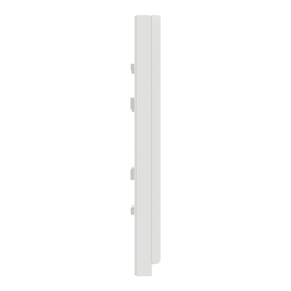 Unica Pure - plaque de finition - Translucide liseré Blanc - 1 poste