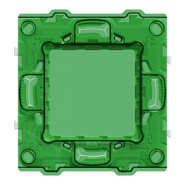 Support de Fixation Plastique 2 Modules avec Protection de Chantier Unica Schneider