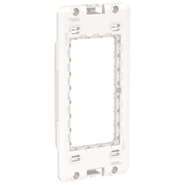 Schneider unica2 - support 1 col de 4 mod - pour boîte de concentration 2/3/4 col de 4 mod