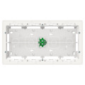 Schneider unica2 - boîte de concentration saillie - 2 rang de 10 mod - blanc anti - à compl