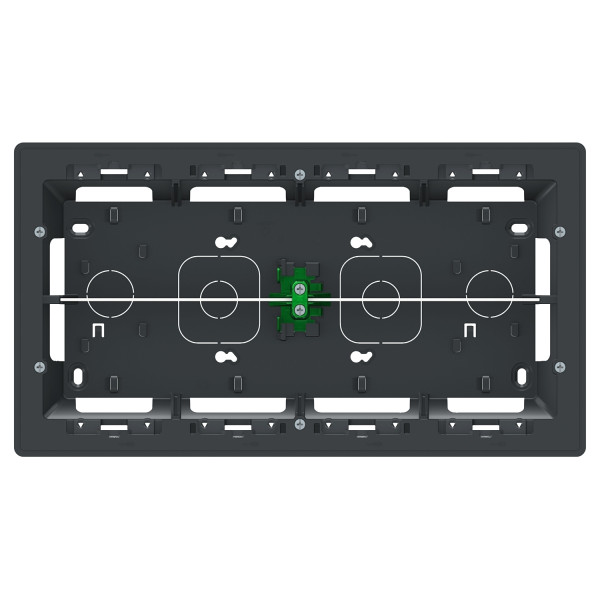 Schneider unica2 - boîte de concentration saillie - 2 rang de 10 mod - anthracite - à compl