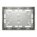 Unica - boîte de concentration saillie - 3 colones de 4 modules - blanc