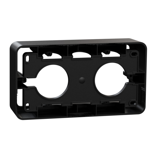 Unica - boîte en saillie - anthracite - 2 postes