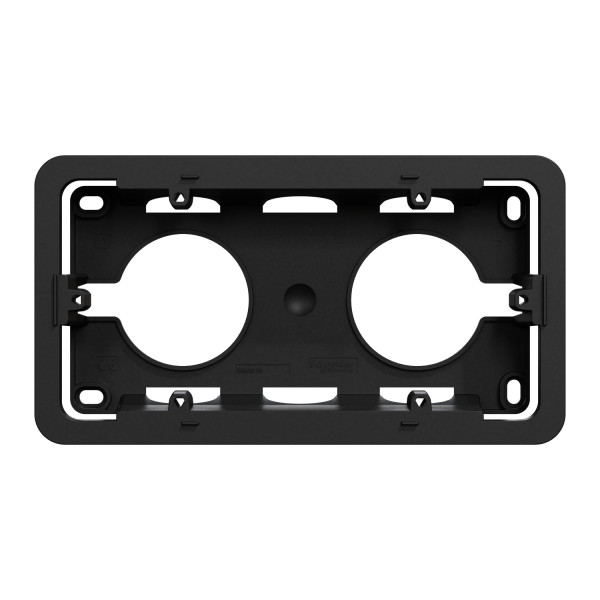Unica - boîte en saillie - anthracite - 2 postes